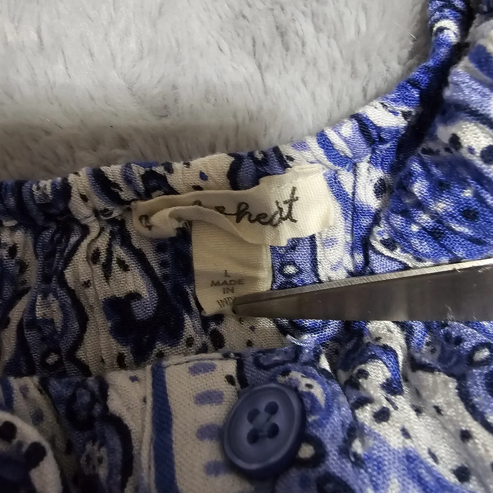 Derek Heart Blue and White Maxi Dress - Picture 4 of 7